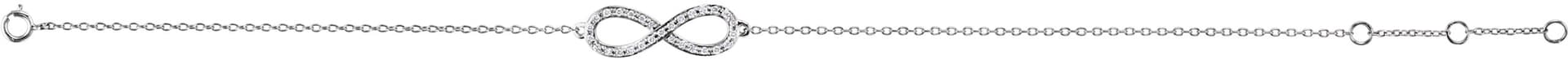 14K Rose 1/6 CTW Natural Diamond Infinity-Inspired 7-8" Bracelet