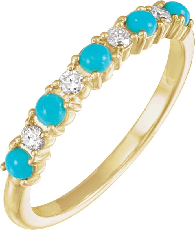 14K Rose Natural Rainbow Moonstone & 1/8 CTW Natural Diamond Ring