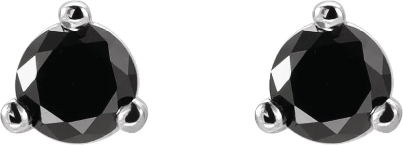Round 3-Prong Stud Earrings, view 3
