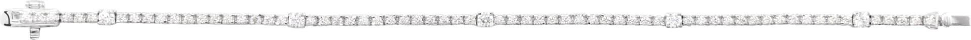 Lab-Grown Diamond Line Bracelet, view 4