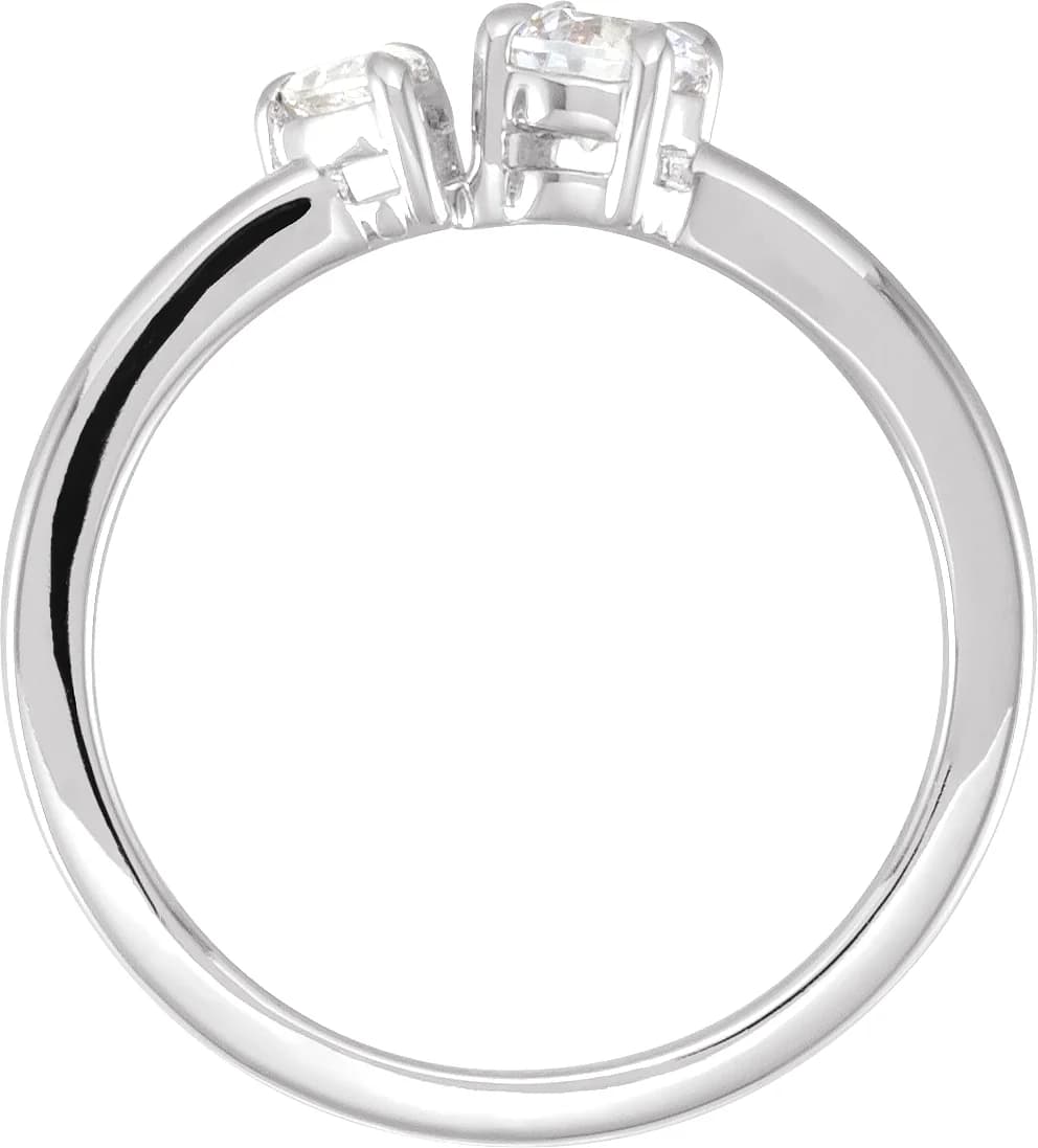 Lab-Grown Diamond Two-Stone Ring, view 3