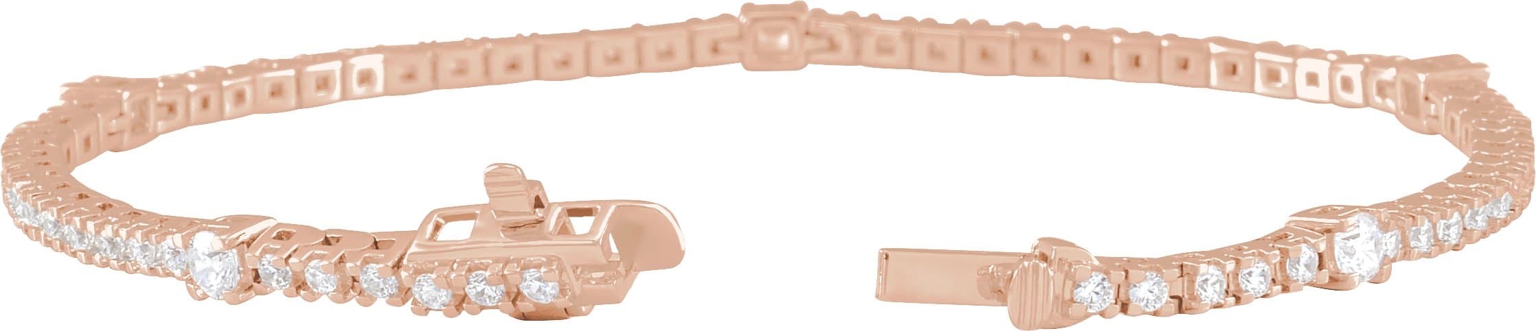 Lab-Grown Diamond Line Bracelet view 2