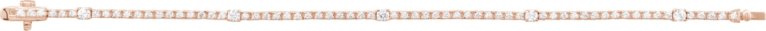 Lab-Grown Diamond Line Bracelet view 3