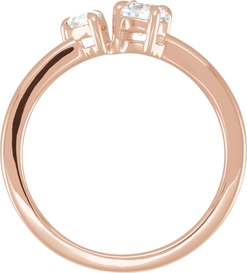 Lab-Grown Diamond Two-Stone Ring view 2