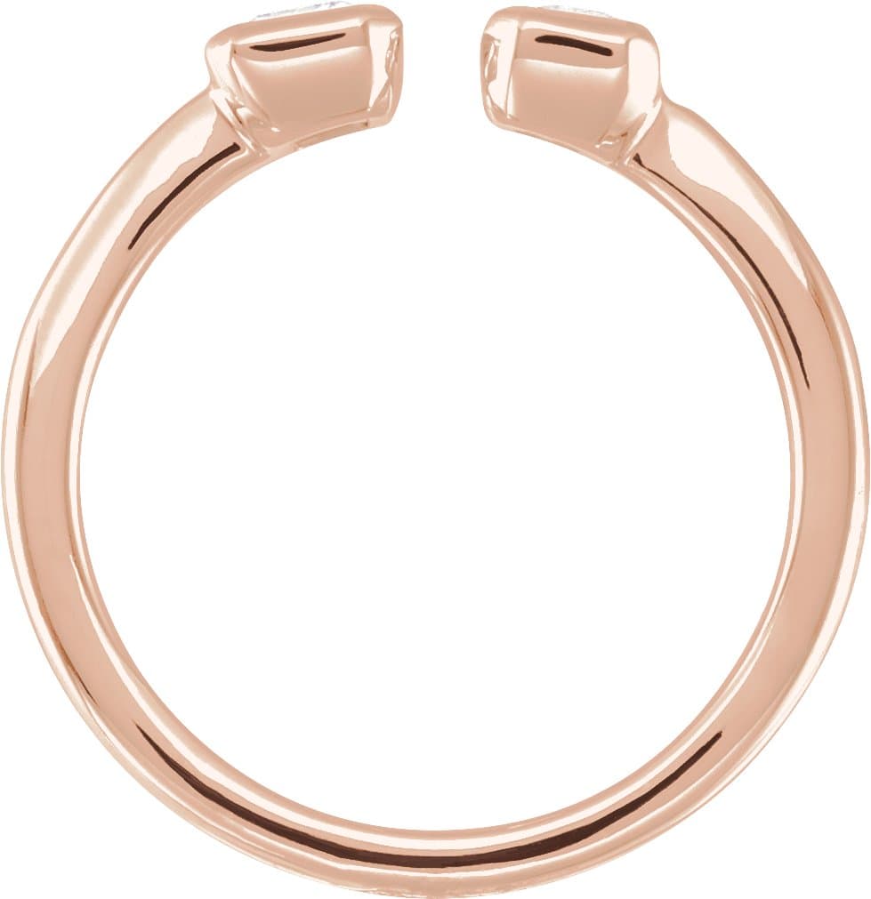 Lab-Grown Diamond Two-Stone Ring view 2