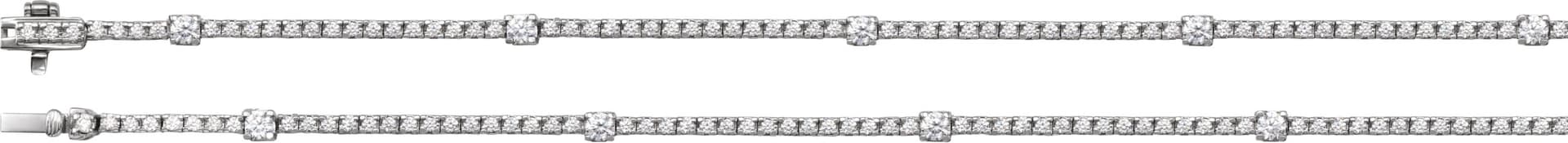 Lab-Grown Diamond Line Necklace view 3