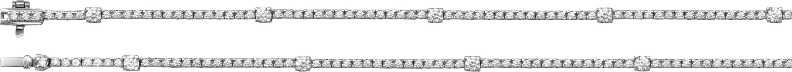 Lab-Grown Diamond Line Necklace view 3