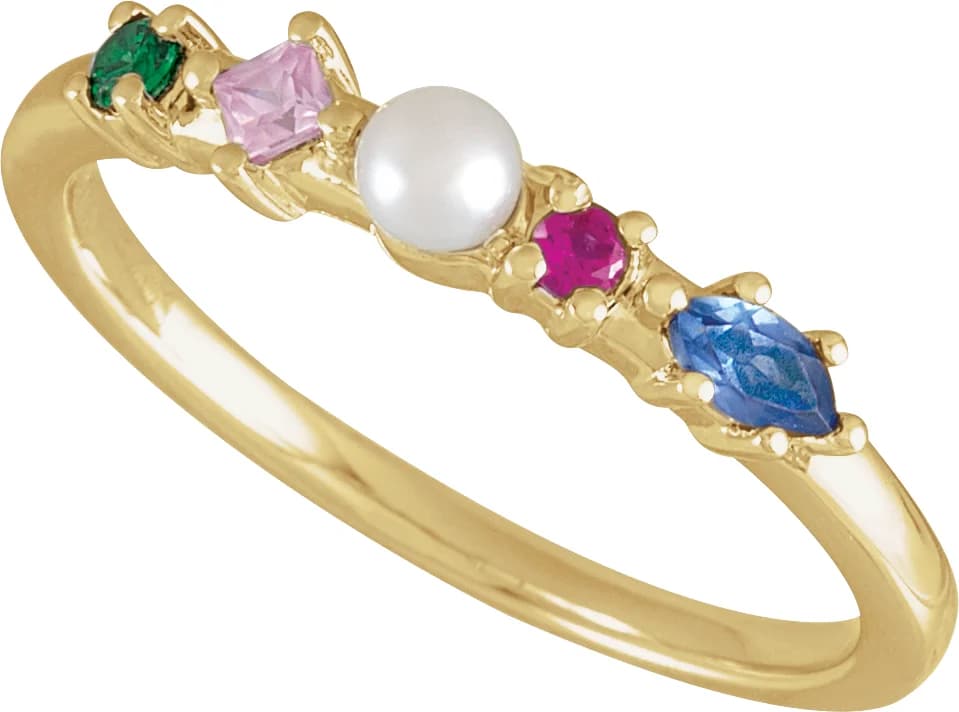 Accented Pearl Ring, view 4