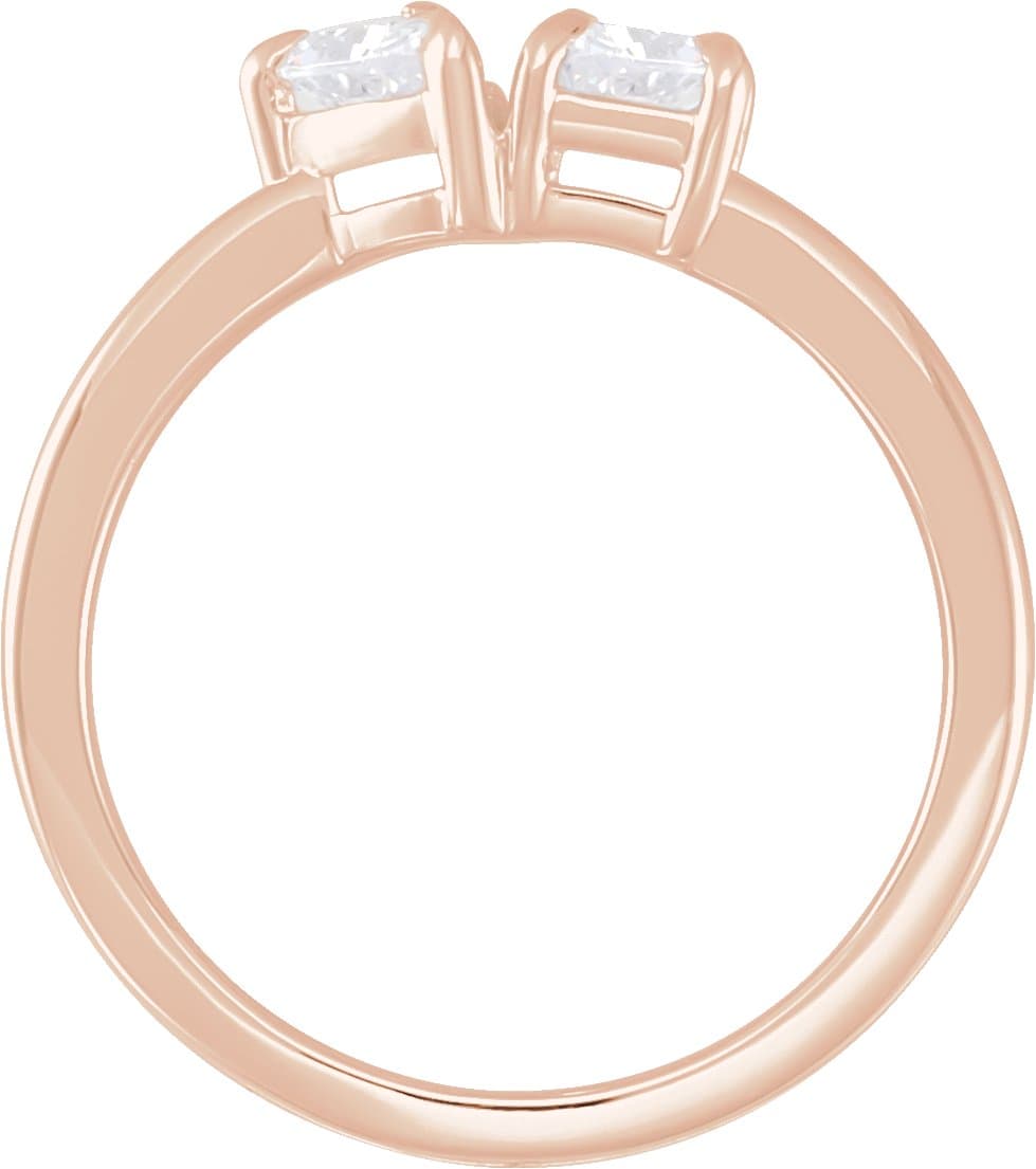 Lab-Grown Diamond Two-Stone Ring view 2