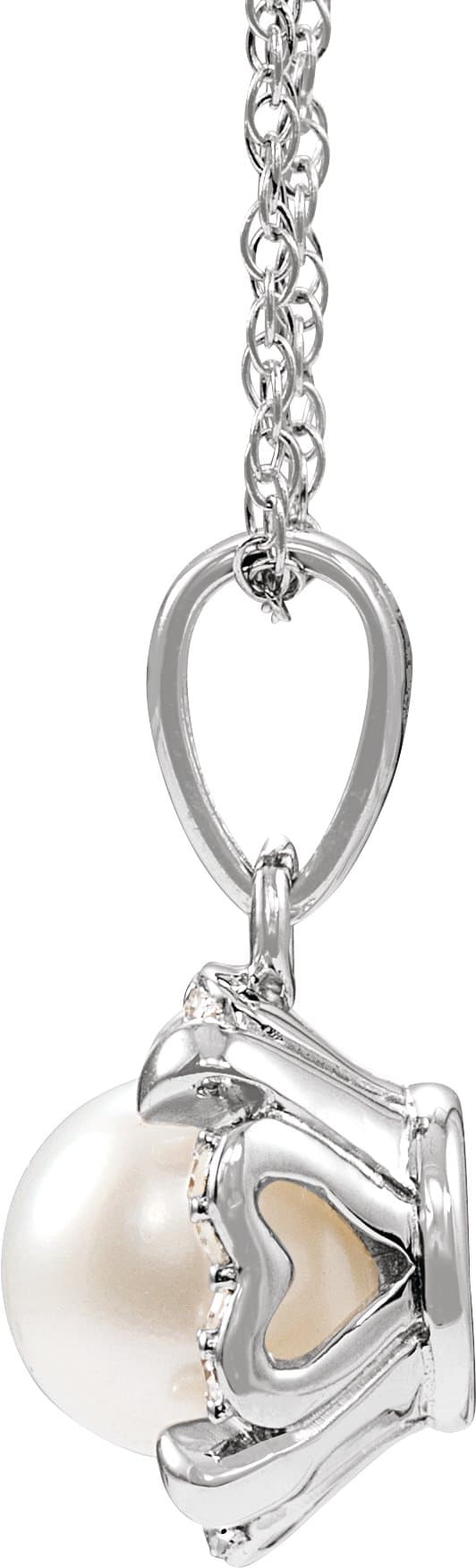Halo-Style Birthstone Necklace view 2
