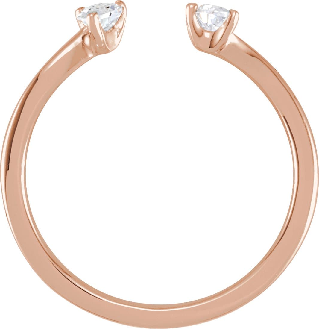 Lab-Grown Diamond Two-Stone Ring view 2