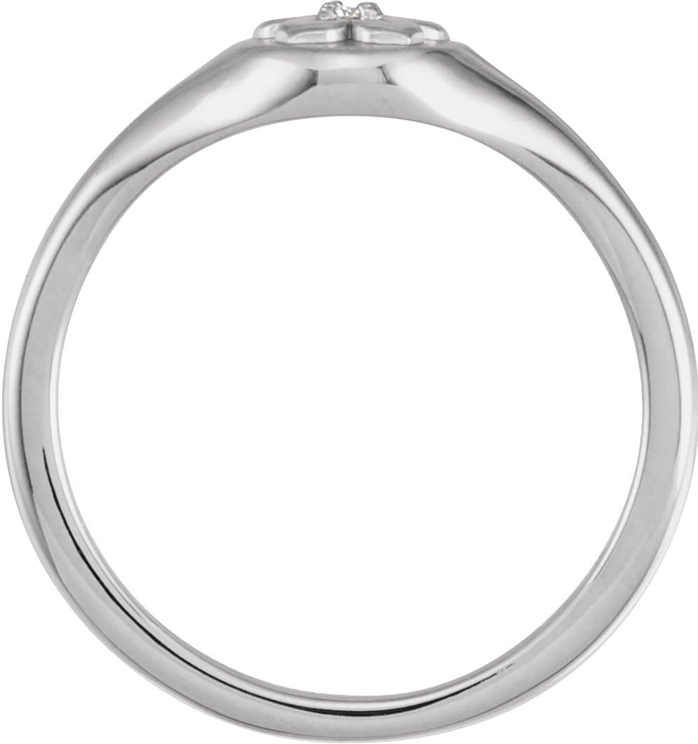 Accented Floral Ring view 2