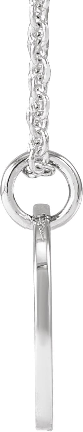 Script Initial Necklace or Pendant view 3