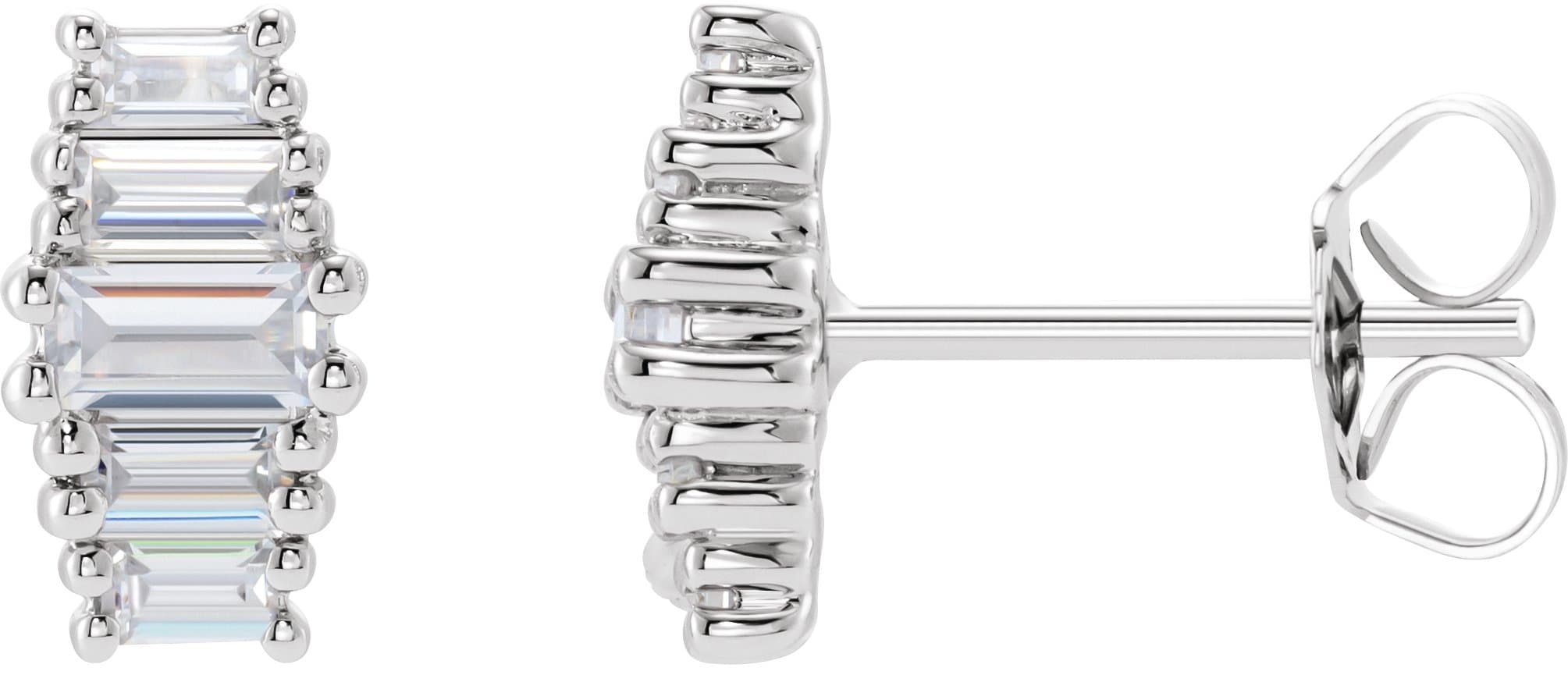 14K Rose 1 1/2 CTW Lab-Grown Diamond Earrings