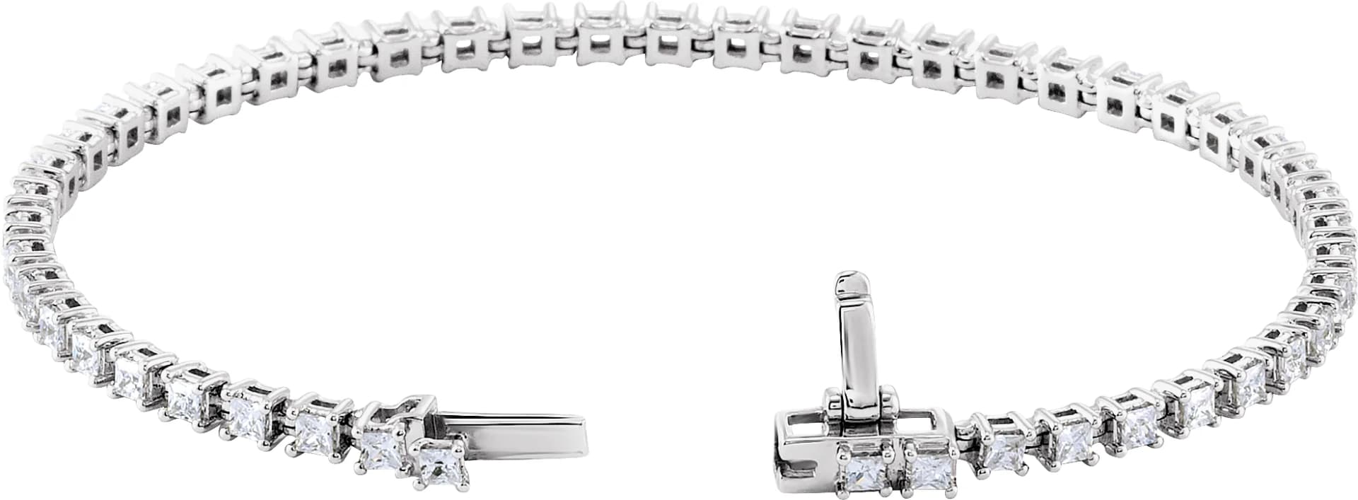 Lab-Grown Diamond Line Bracelet, view 4