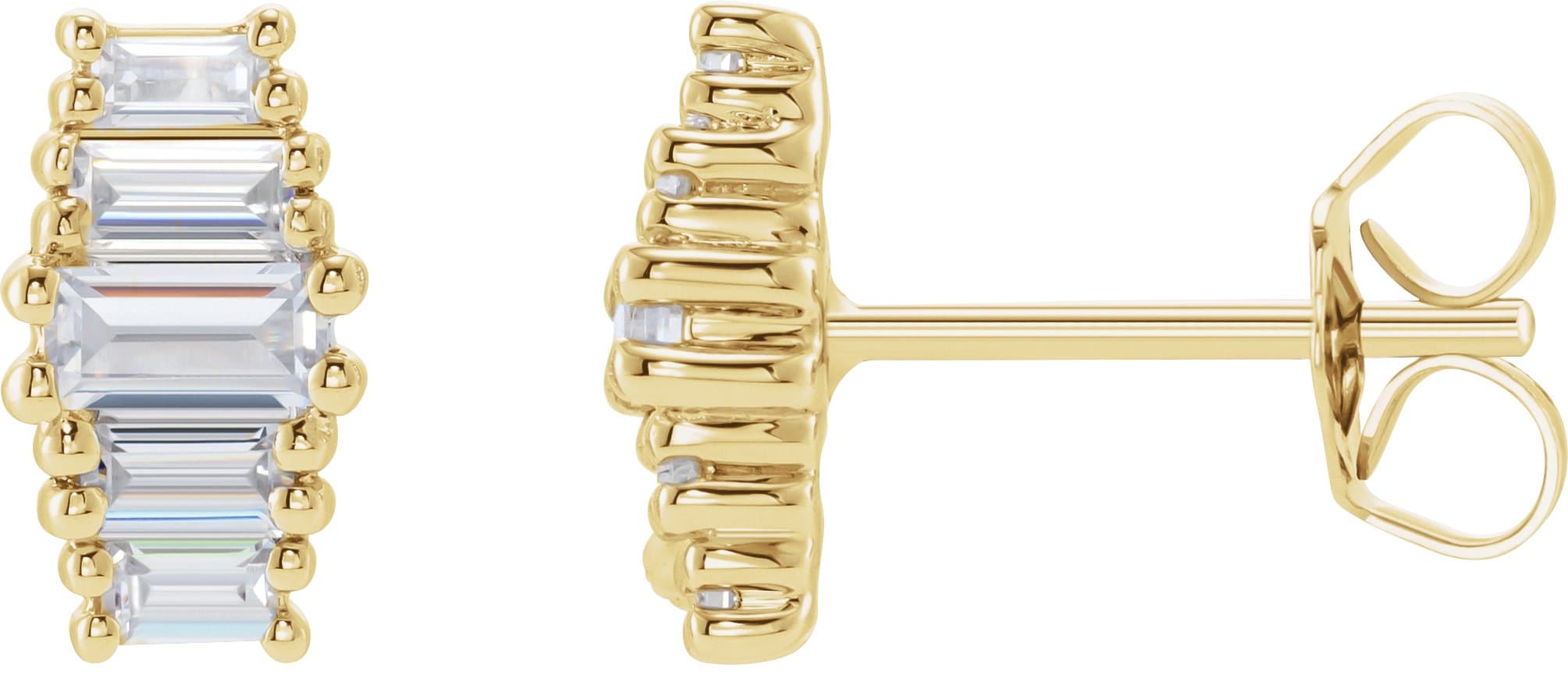 14K Rose 1 1/2 CTW Lab-Grown Diamond Earrings