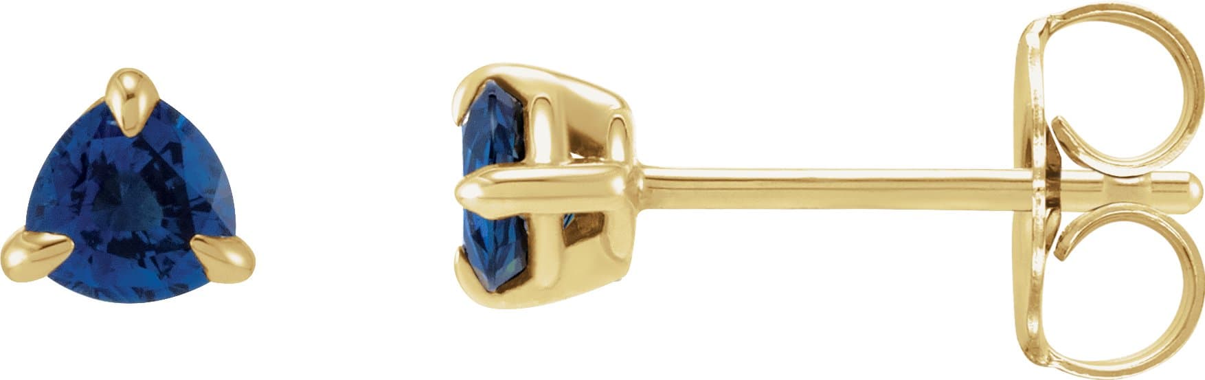 14K Rose 3.5 mm Lab-Grown Moissanite Stud Earrings