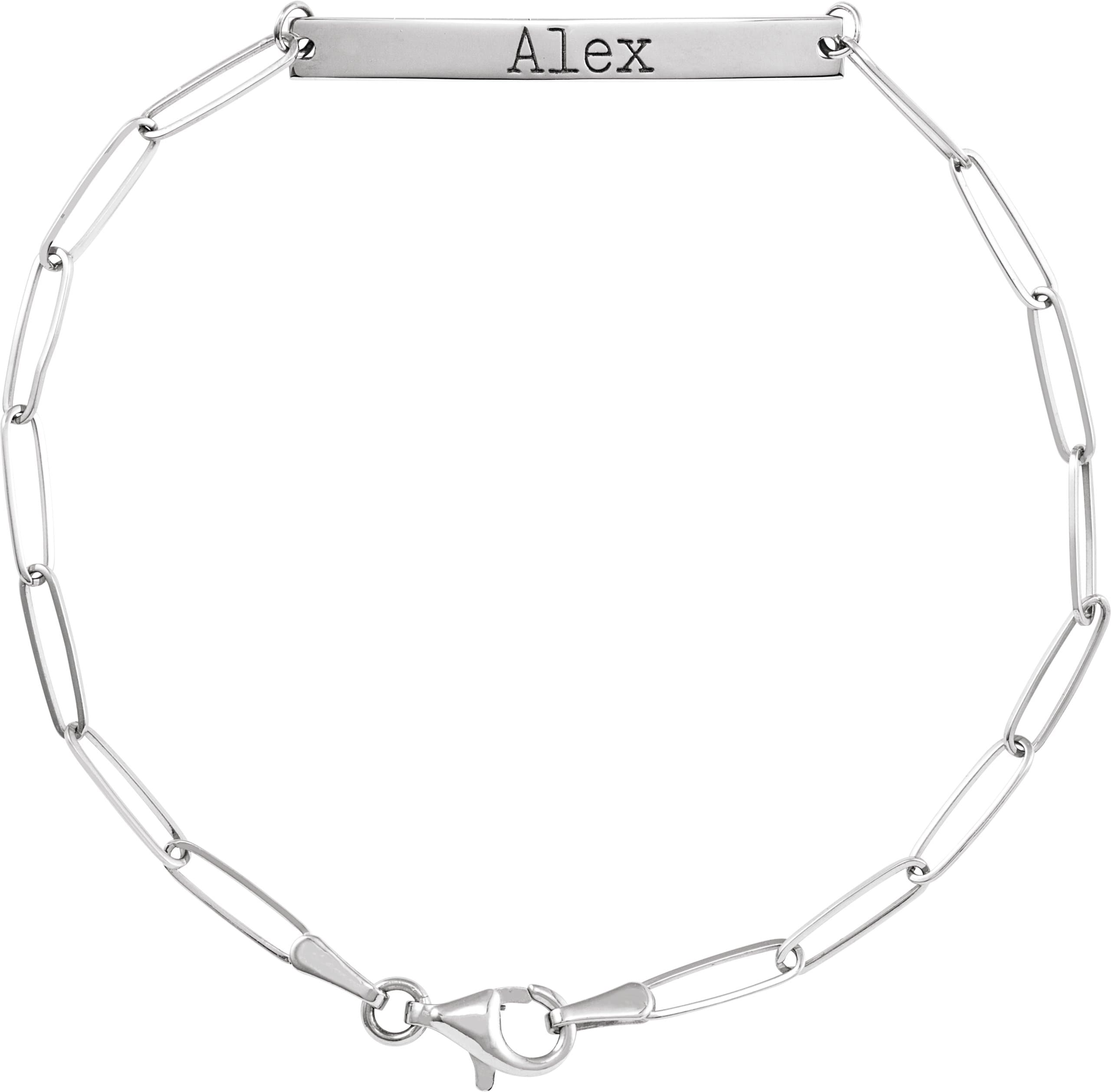 Engravable Bar Bracelet view 3