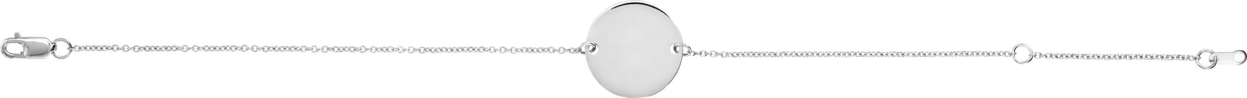 Engravable Adjustable Disc Bracelet view 2