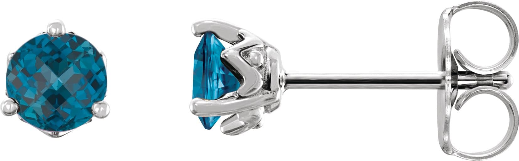 Round 3-Prong Stud Earrings view 1