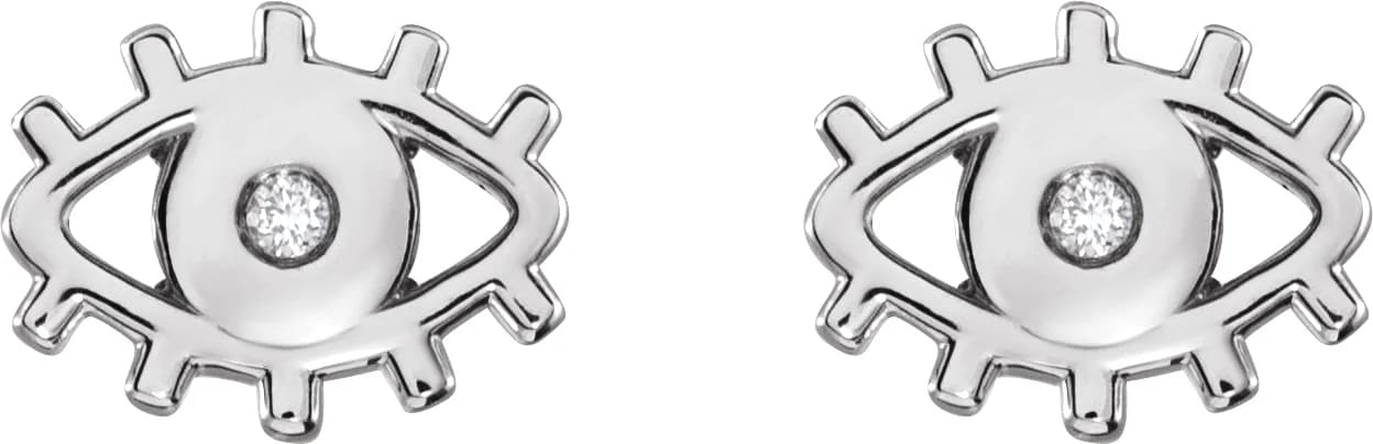Evil Eye Earrings, view 3