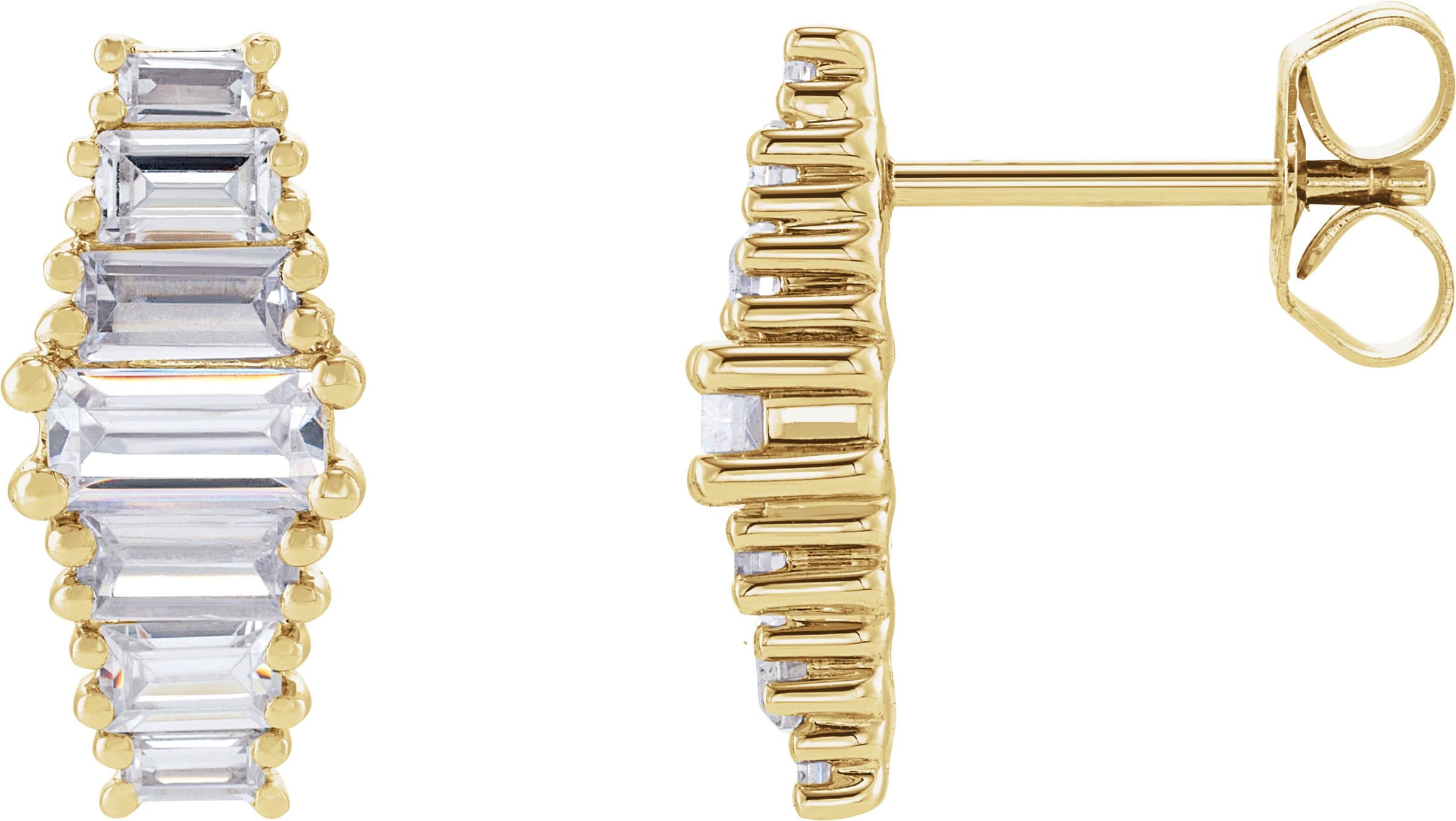 14K Rose 1 1/2 CTW Lab-Grown Diamond Earrings