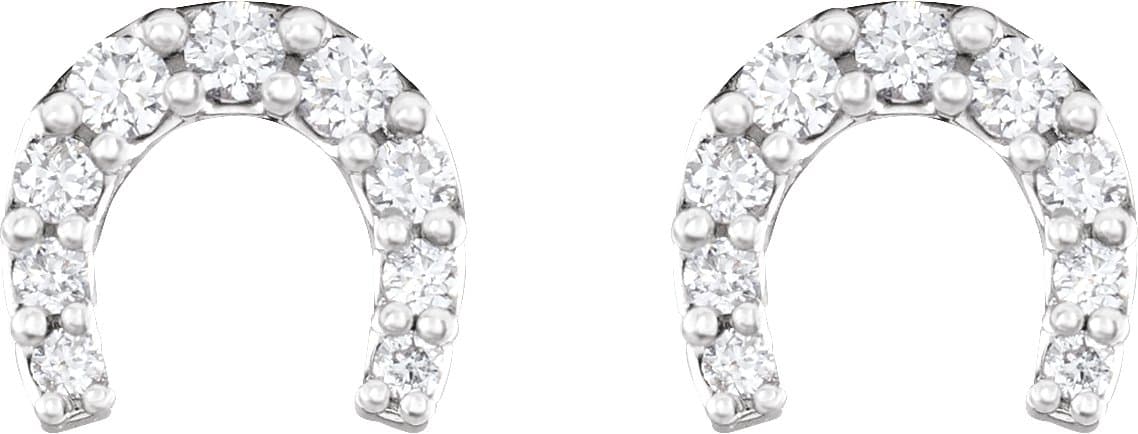 Horseshoe Earrings view 2