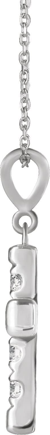French-Set Cross Necklace or Pendant view 2