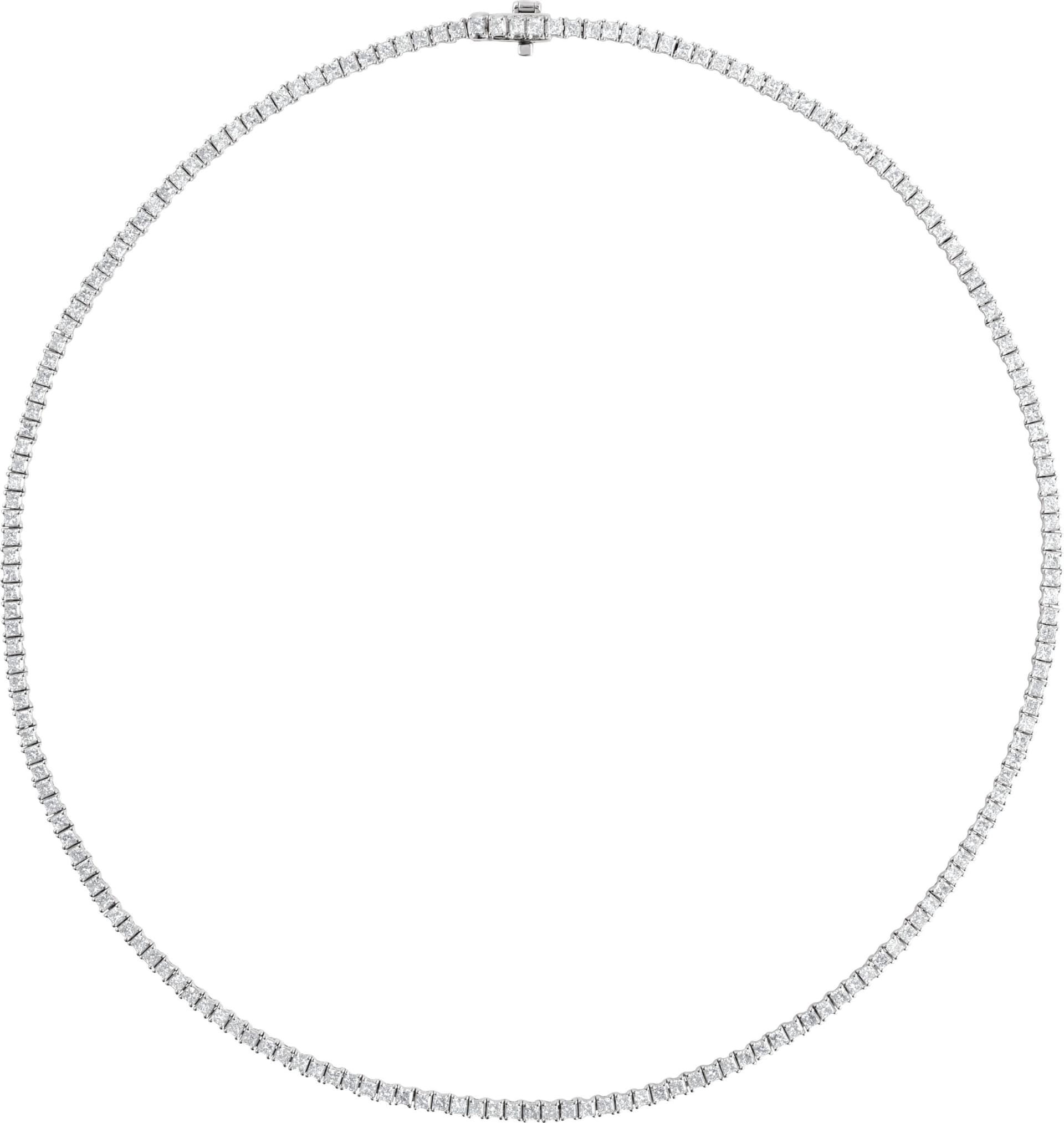 14K Rose 7 1/4 CTW Lab-Grown Diamond Line 16 Necklace
