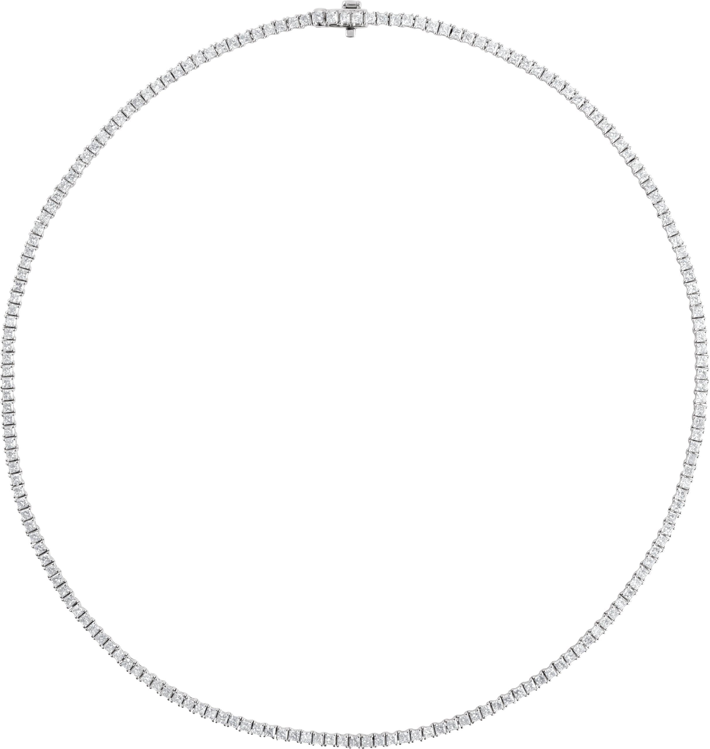 14K Rose 7 1/4 CTW Lab-Grown Diamond Line 16 Necklace