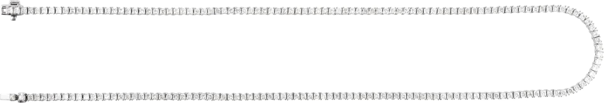 Lab-Grown Diamond Line Necklace, view 3