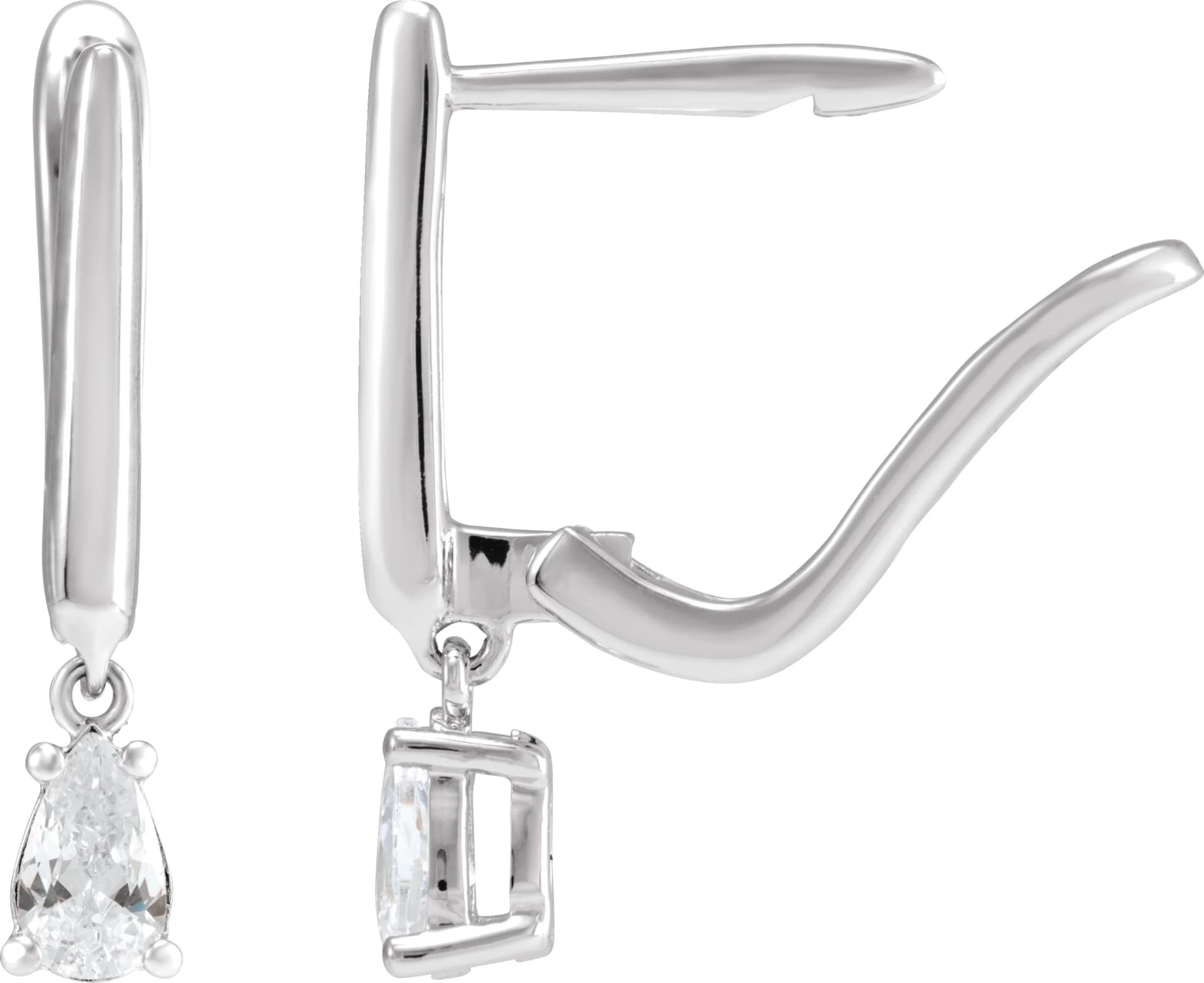 Lab-Grown Diamond Earrings, view 3