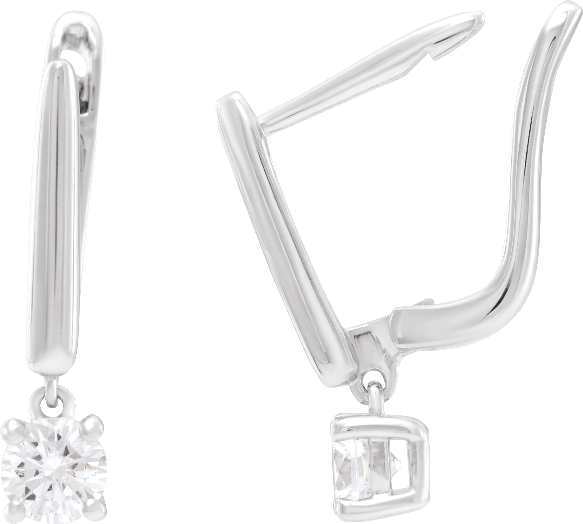 Lab-Grown Diamond Earrings, view 3