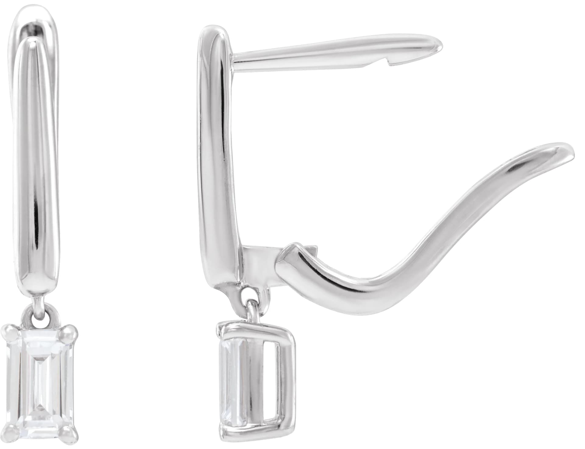 Lab-Grown Diamond Earrings, view 3