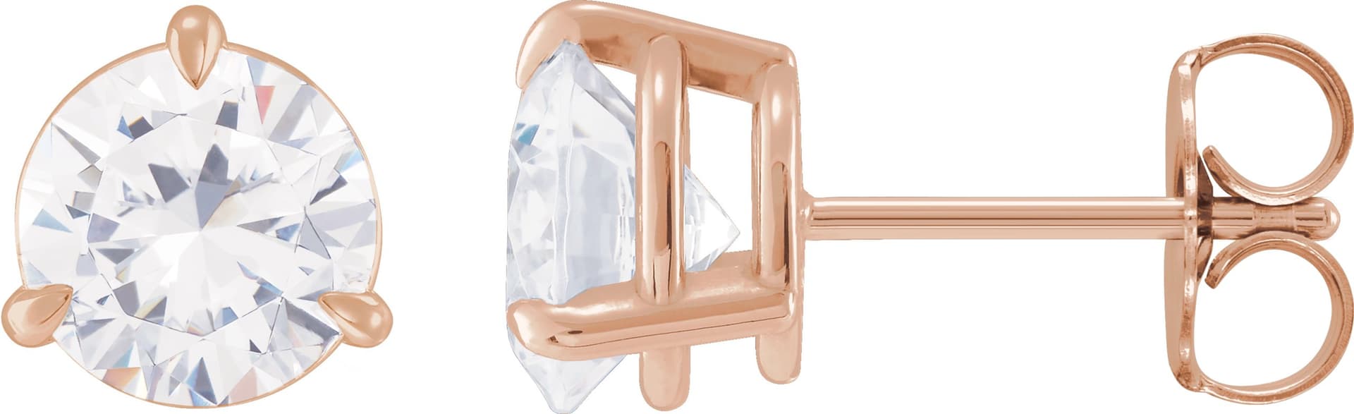 14K Rose 1/5 CTW Natural Diamond Earrings