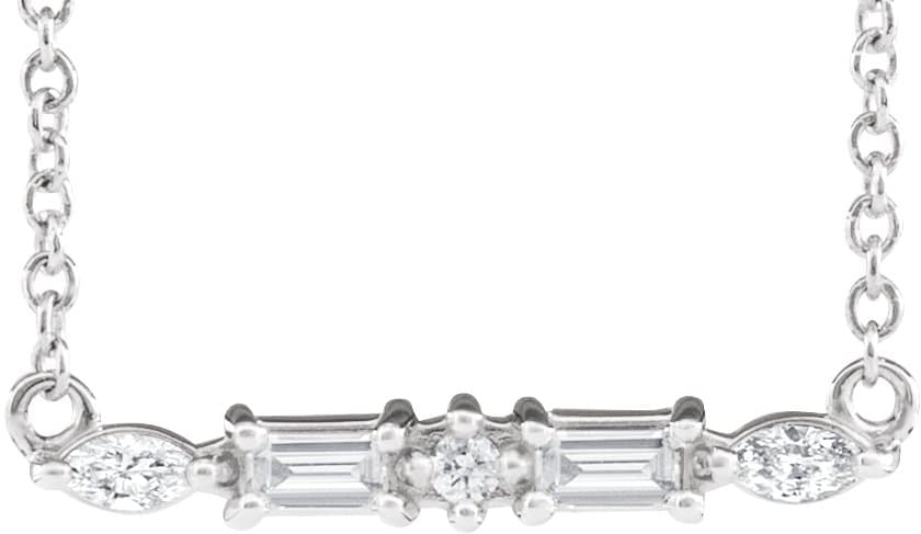 Bar Necklace or Center view 1