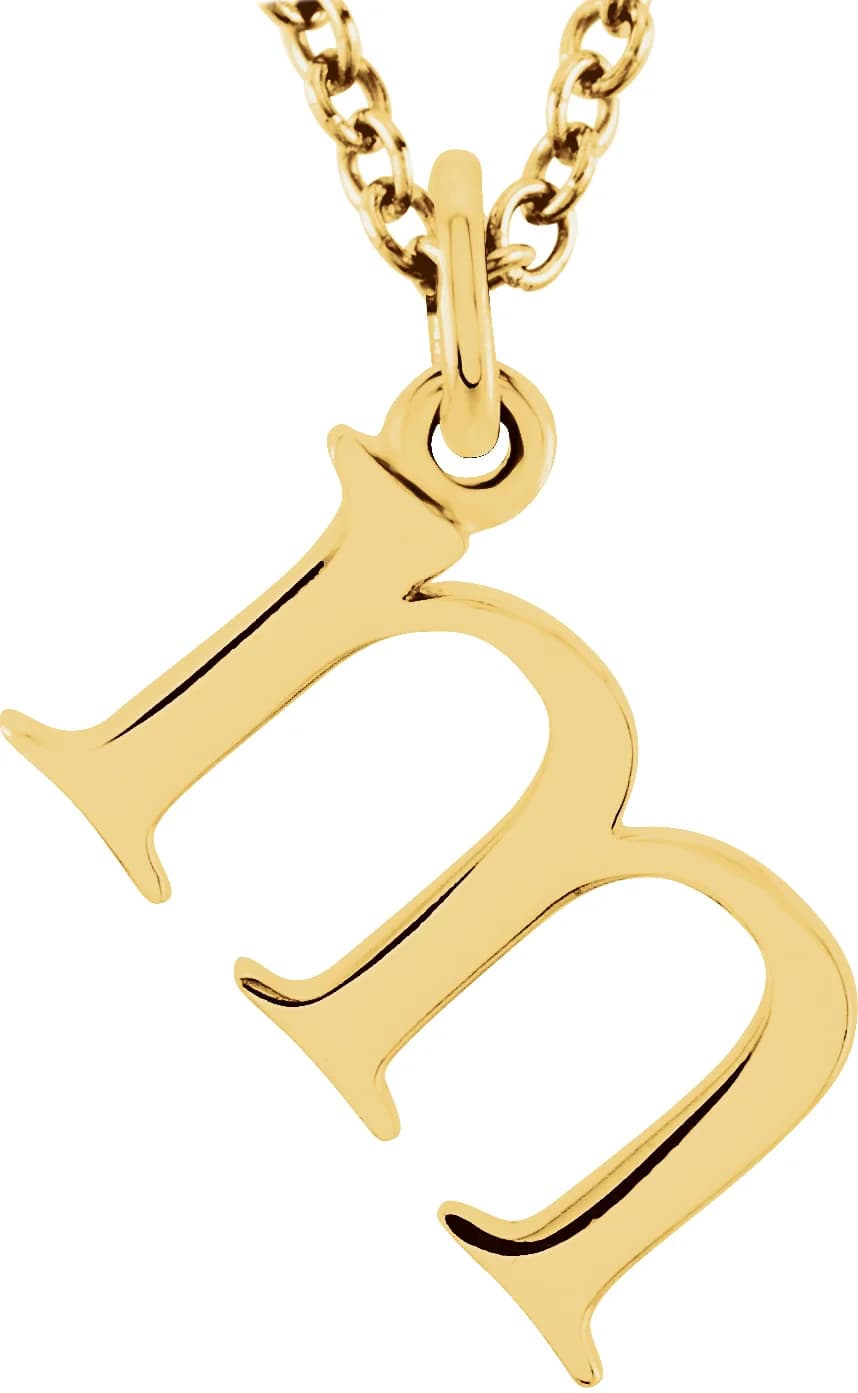 Lowercase Initial Necklace