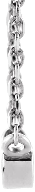 Bezel-Set Solitaire Necklace, view 3