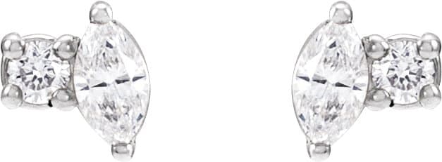 Accented Stud Earrings view 2
