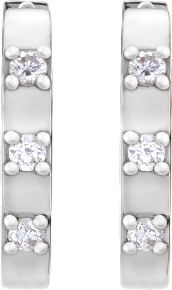 Elongated Hoop Earrings view 2