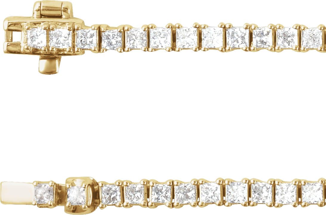Lab-Grown Diamond Line Necklace view 3
