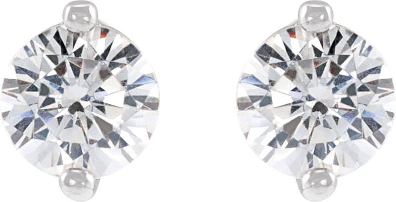 Round 2-Prong Stud Earrings view 2