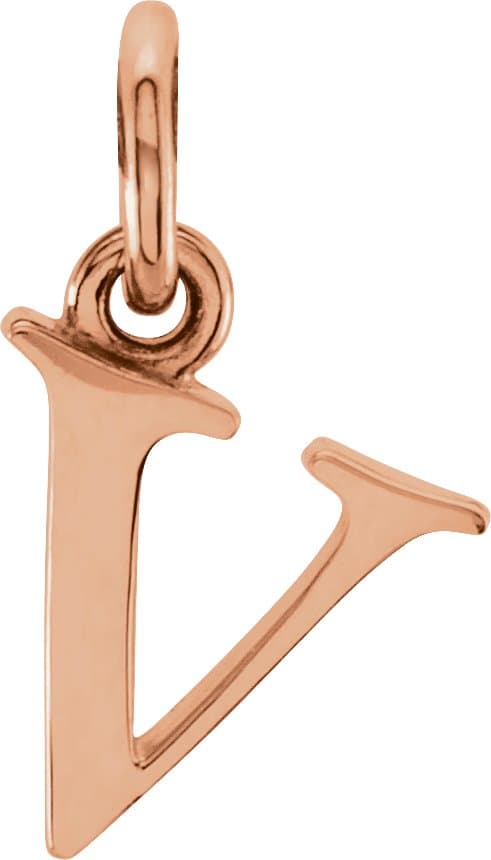 10K Yellow Ampersand Pendant
