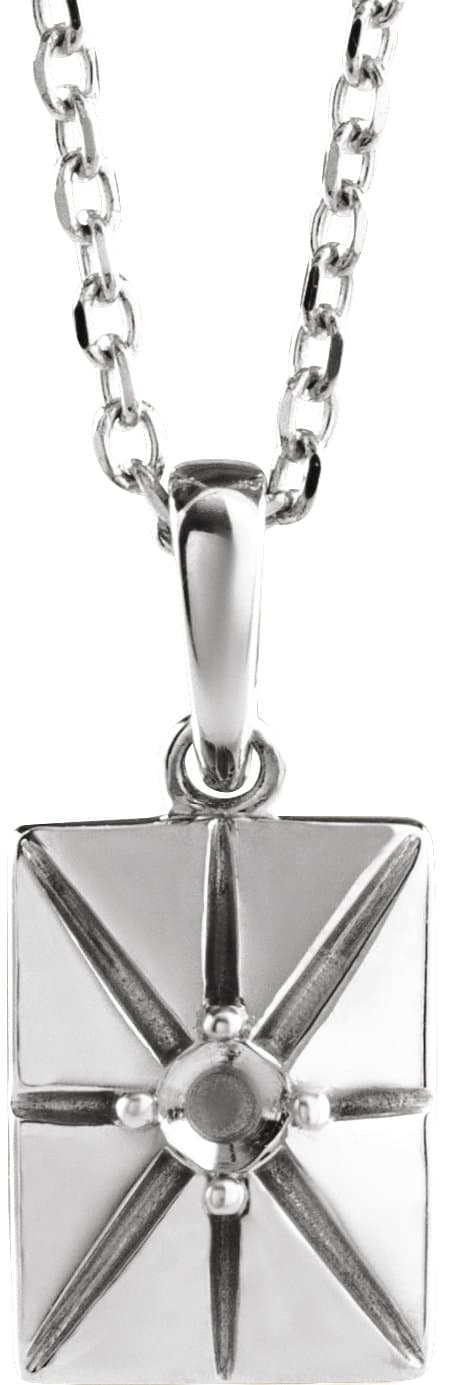 Platinum Natural Diamond 16-18" Necklace