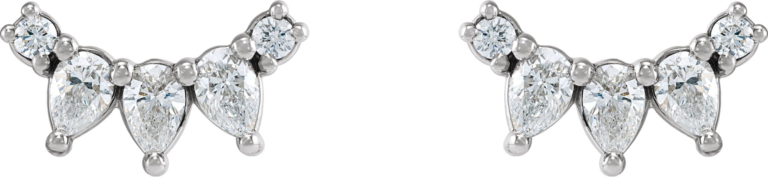 Curved Bar Earrings view 2