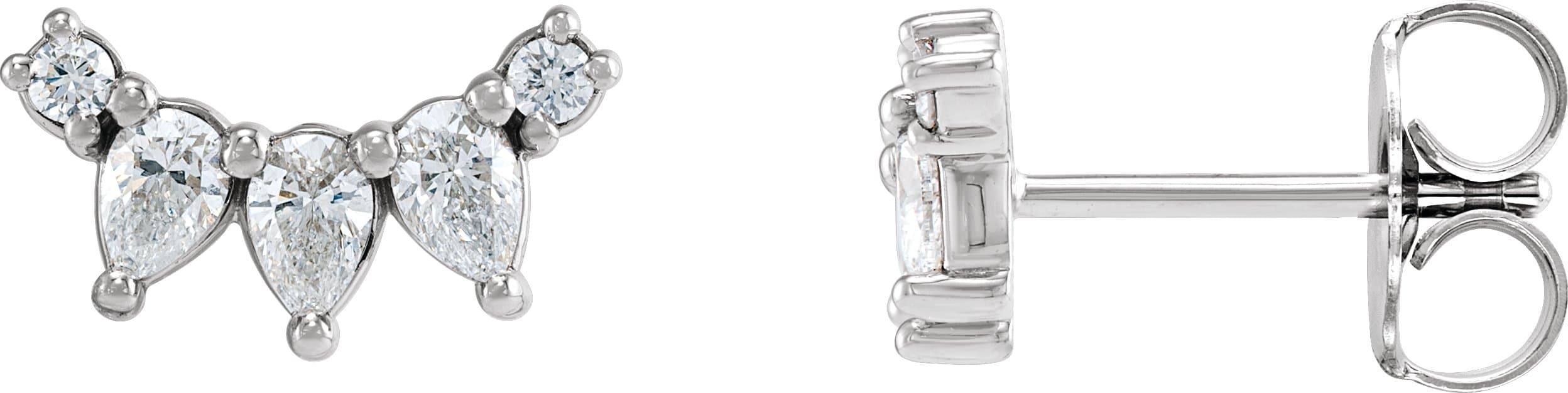 Curved Bar Earrings view 1