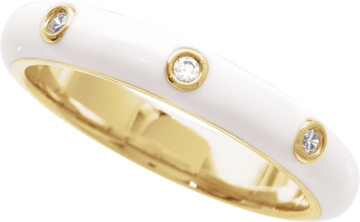 Enamel Stackable Ring view 3