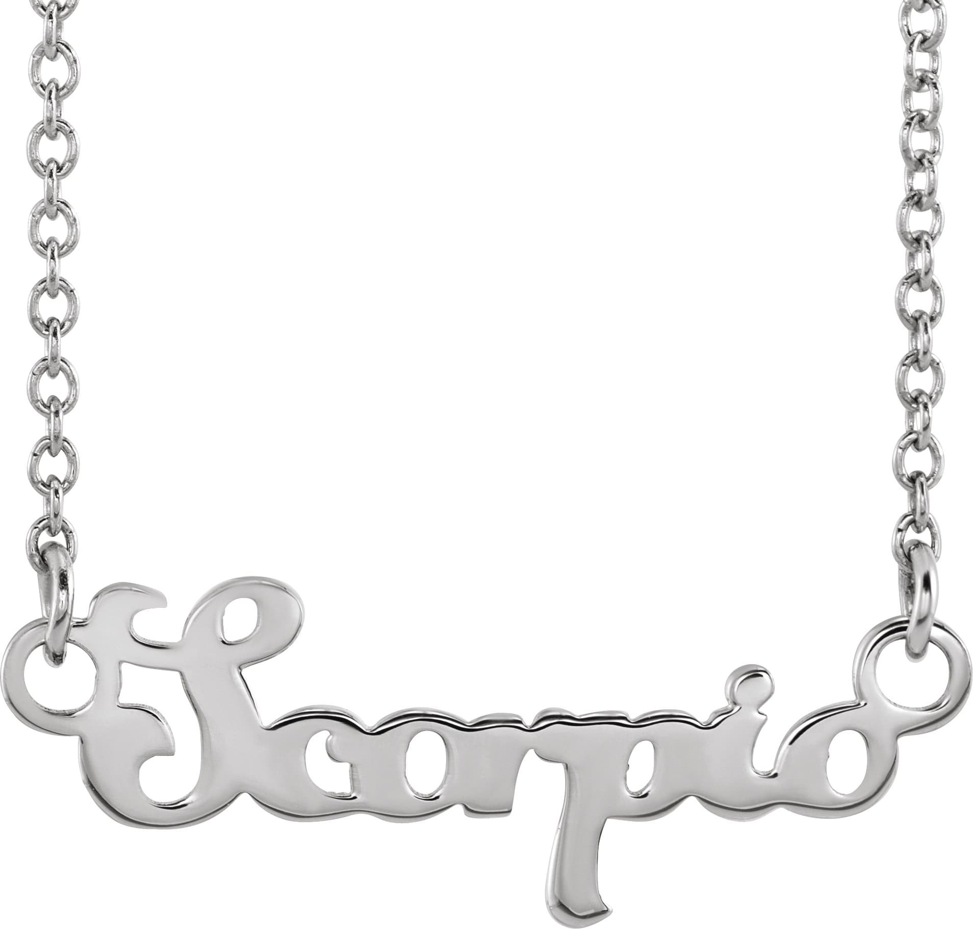 14K Rose Aries Zodiac 18 Necklace