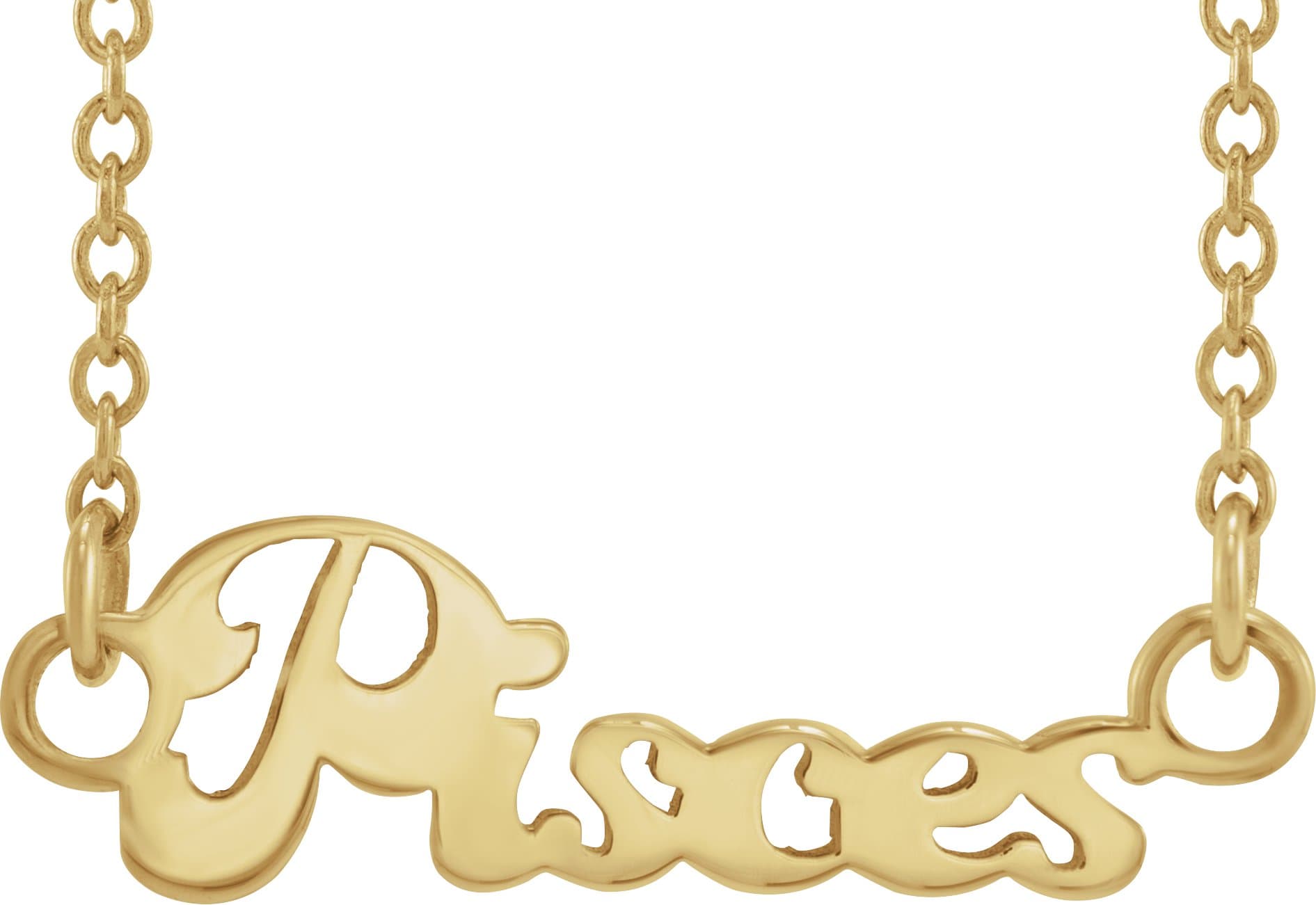14K Rose Libra Zodiac 18" Necklace