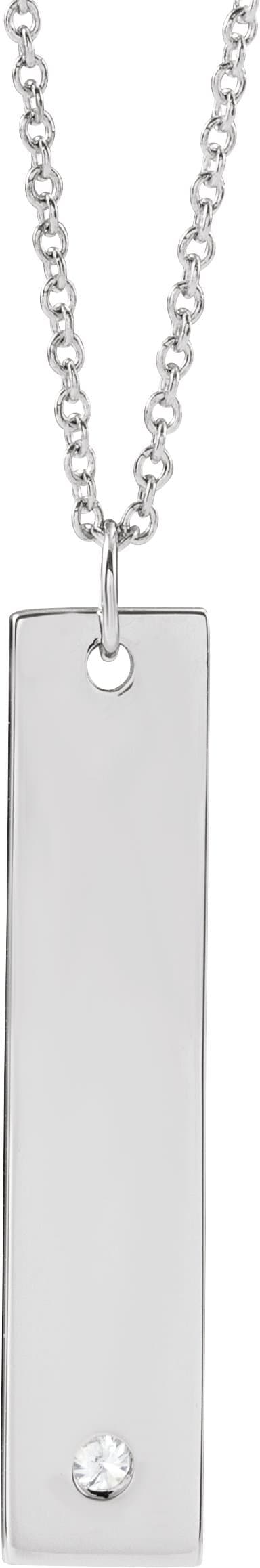 Engravable Heart Necklace or Pendant view 3